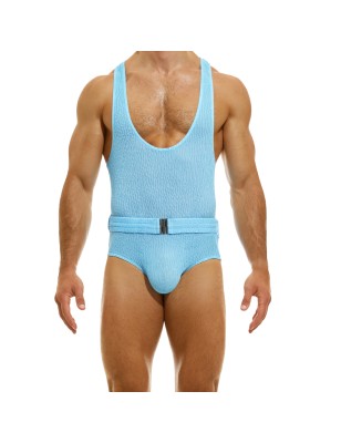 MAILLOT DE BAIN UNE PIECE WAVY BLEU CLAIR ES2381 - MODUS VIVENDI