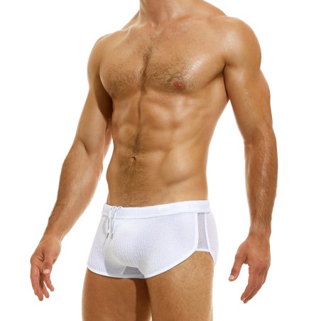 BOXER COURT DE BAIN WAVY BLANC ES2321 - MODUS VIVENDI