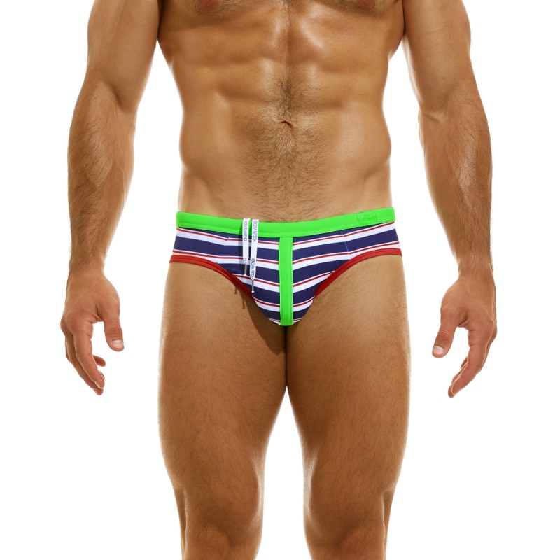 SLIP DE BAIN A RAYURES MARINE GS2311 - MODUS VIVENDI