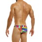 SLIP DE BAIN TAILLE BASSE INCLUSIVE MULTICOLORE BS2312 - MODUS VIVENDI