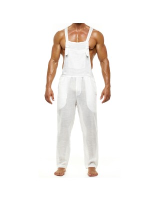 SALOPETTE LINEN OVERALL BLANC 10361 - MODUS VIVENDI