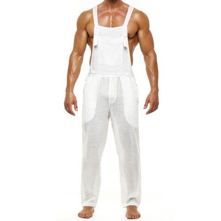 SALOPETTE LINEN OVERALL BLANC 10361 - MODUS VIVENDI