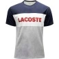 PYJAMA T-SHIRT + PANTALON MARINE/GRIS/ROUGE - LACOSTE