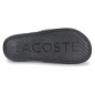 CLAQUETTES CROCO SLIDE NOIR/BLANC - LACOSTE