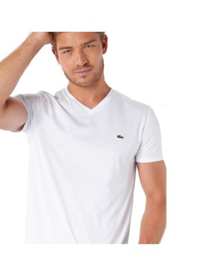 T-SHIRT MANCHES COURTES BLANC - LACOSTE