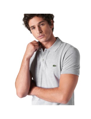 POLO MANCHES COURTES GRIS - LACOSTE