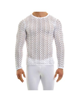 T-SHIRT MANCHES LONGUES HOLE BLANC 02351 - MODUS VIVENDI