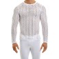 T-SHIRT MANCHES LONGUES HOLE BLANC 02351 - MODUS VIVENDI