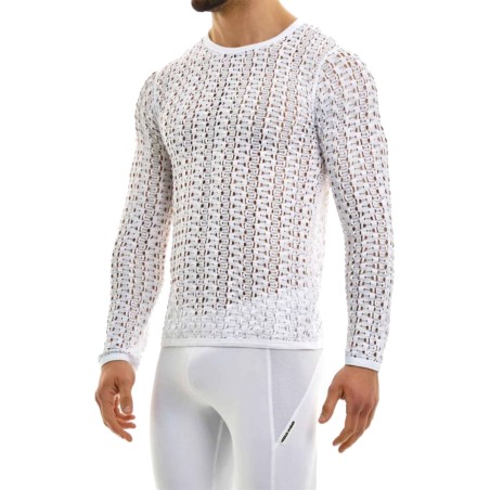 T-SHIRT MANCHES LONGUES HOLE BLANC 02351 - MODUS VIVENDI