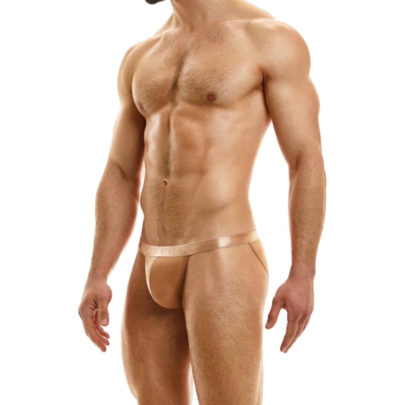 TANGA MUSLIN EN TULLE BEIGE 09314 - MODUS VIVENDI