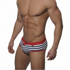 SLIP DE BAIN SHORTY SAILOR ROUGE 1529 - ES COLLECTION