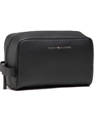 TROUSSE DE TOILETTE ESSENTIAL PU GRAINE NOIR AM0AM07826 - TOMMY HILFIGER