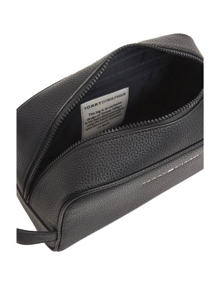 TROUSSE DE TOILETTE ESSENTIAL PU GRAINE NOIR AM0AM07826 - TOMMY HILFIGER