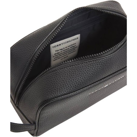 TROUSSE DE TOILETTE ESSENTIAL PU GRAINE NOIR AM0AM07826 - TOMMY HILFIGER