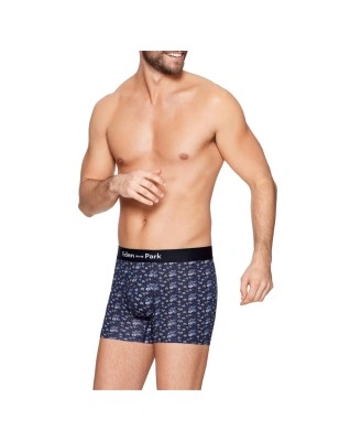 BOXER FLEURI MARINE EN COTON - EP1221H3000 - EDEN PARK