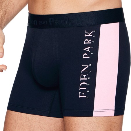 BOXER UNI BLEU MARINE ET ROSE - EP1221H1900 - EDEN PARK