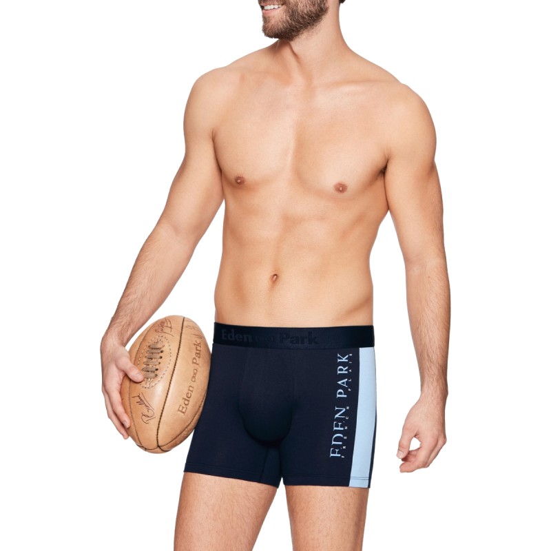BOXER UNI BLEU MARINE ET BLEU CLAIR - EP1221H1900 - EDEN PARK