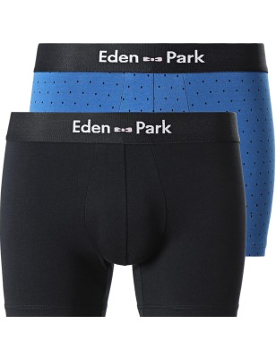 PACK DE DEUX BOXERS MARINE ET BLEU ROI - EP1221G52P2 - EDEN PARK