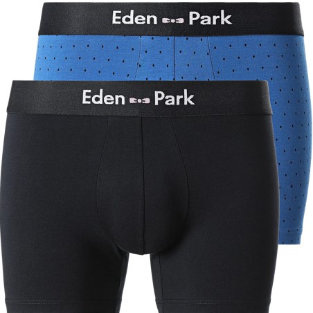 PACK DE DEUX BOXERS MARINE ET BLEU ROI - EP1221G52P2 - EDEN PARK