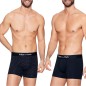 PACK DE DEUX BOXERS  BLEU MARINE/ A POIS - EP1221G52P2 - EDEN PARK