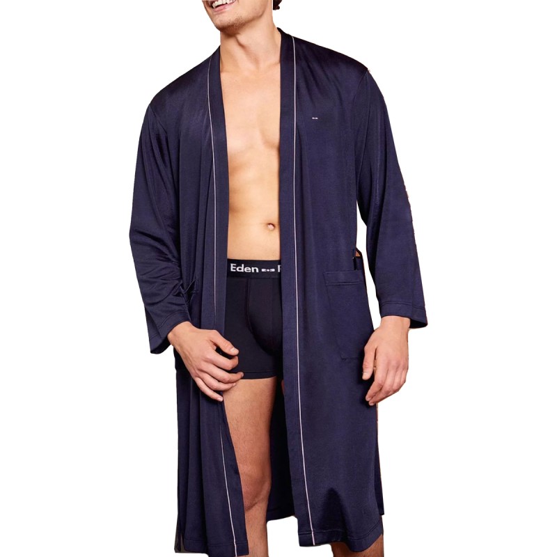 PEIGNOIR KIMONO MARINE - EP1641H2600 - EDEN PARK PEIGNOIR KIMONO MARINE - EP1641H2600 - EDEN PARK