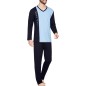 PYJAMA LONG MARINE/BLEU CLAIR- EP1552H1900 - EDEN PARK PYJAMA LONG MARINE/BLEU CLAIR- EP1552H1900 - EDEN PARK