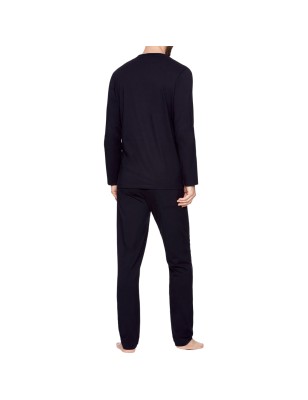 PYJAMA LONG COL ROND MARINE- EP1551H2500 - EDEN PARK