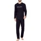 PYJAMA LONG COL ROND MARINE- EP1551H2500 - EDEN PARK