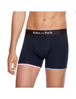 BOXER DESIGN ASYMETRIQUE MARINE EN COTON  - EP1221H0600 - EDEN PARK