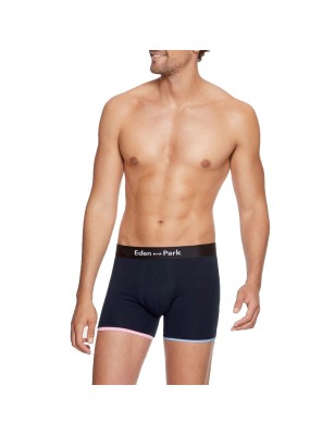 BOXER DESIGN ASYMETRIQUE MARINE EN COTON  - EP1221H0600 - EDEN PARK