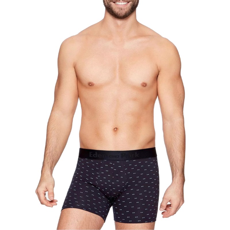 BOXER MARINE A IMPRIME NOEUDS BLEUS - E644E49 - EDEN PARK