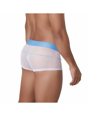 BOXER HUNCH EN MESH BLANC ET BLEU 1312 - CLEVER