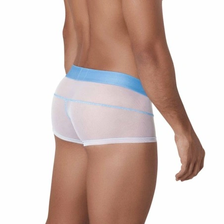 BOXER HUNCH EN MESH BLANC ET BLEU 1312 - CLEVER