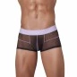 BOXER HUNCH EN MESH NOIR ET LILA 1312 - CLEVER