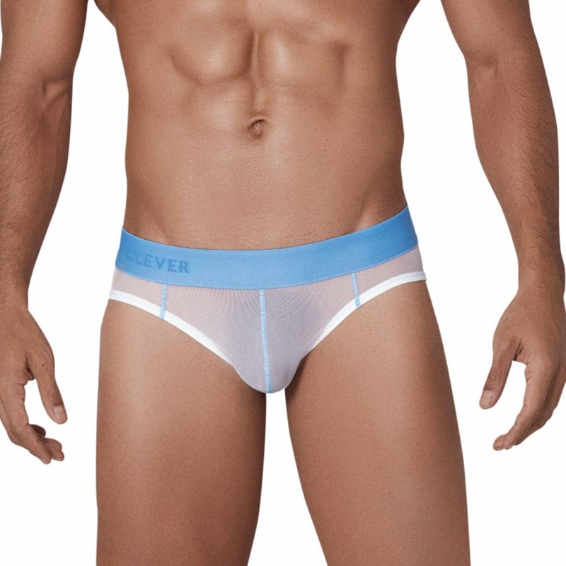 SLIP HUNCH EN MESH BLANC ET BLEU 1313 - CLEVER