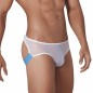 JOCKSTRAP HUNCH EN MESH BLANC ET BLEU 1314 - CLEVER