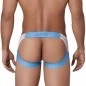 JOCKSTRAP HUNCH EN MESH BLANC ET BLEU 1314 - CLEVER
