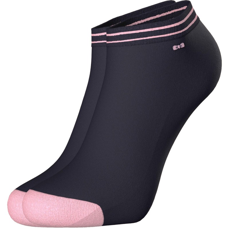 PAIRE DE CHAUSSETTES BASSES UNIS BLEU MARINE ET ROSES EP1723A1500 - EDEN PARK PAIRE DE CHAUSSETTES BASSES UNIS BLEU MARINE ET ROSES EP1723A1500 - EDEN PARK