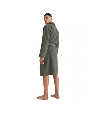 PEIGNOIR EPONGE EPAISSE GRIS 2S87905539 - TOMMY HILFIGER