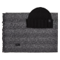 COFFRET ECHARPE + BONNET COTELE GRIS/NOIR AM0AM11632 - TOMMY HILFIGER COFFRET ECHARPE + BONNET COTELE GRIS/NOIR AM0AM11632 - TOMMY HILFIGER