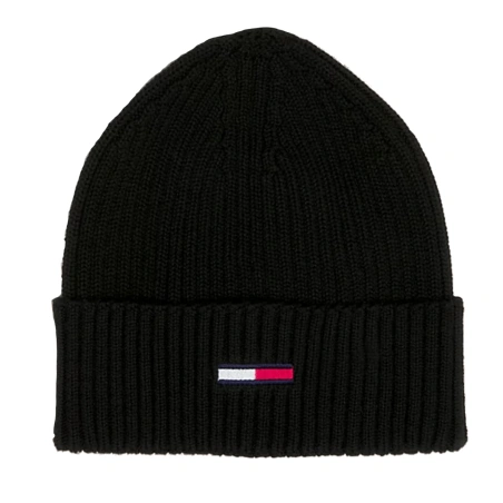 COFFRET ECHARPE + BONNET COTELE NOIR AM0AM11677 - TOMMY JEANS