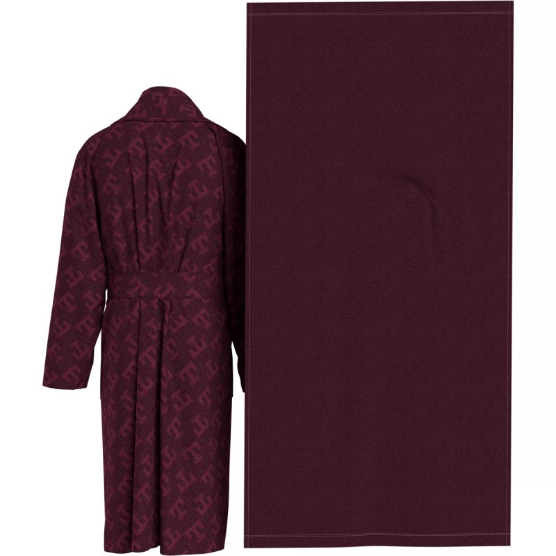 COFFRET PEIGNOIR + DRAP DE BAIN BORDEAUX UM0UM03018  - TOMMY HILFIGER