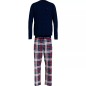 ENSEMBLE DE PYJAMA LONG WOVEN A CARREAUX MARINE ET ROUGE UM0UM02891 - TOMMY HILFIGER