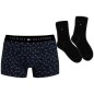 COFFRET CADEAU BOXER + PAIRE DE CHAUSSETTES NOIRES UM0UM03048 - TOMMY HILFIGER