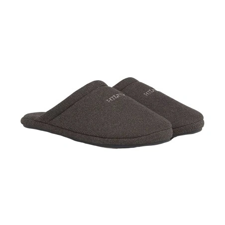 CHAUSSONS FLEECE HOMESLIPPER GRIS FONCE FM0FM04767 - TOMMY HILFIGER
