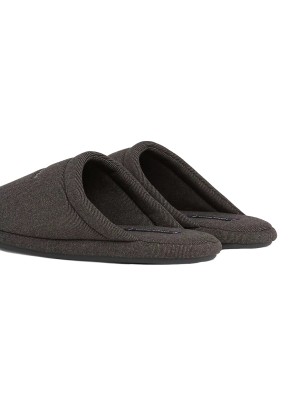 CHAUSSONS FLEECE HOMESLIPPER GRIS FONCE FM0FM04767 - TOMMY HILFIGER