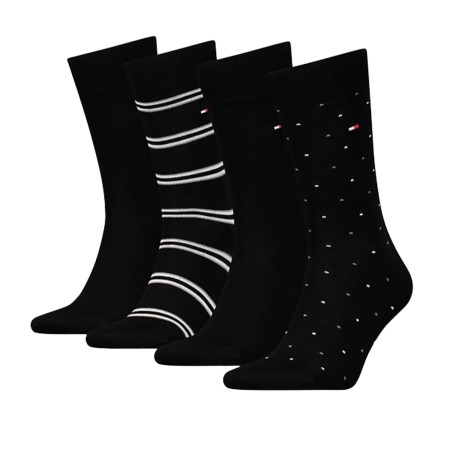 COFFRET CADEAU 4 PAIRES DE CHAUSSETTES NOIRES 701224441 - TOMMY HILFIGER