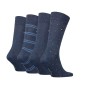 COFFRET CADEAU 4 PAIRES DE CHAUSSETTES BLEUES 701224441 - TOMMY HILFIGER COFFRET CADEAU 4 PAIRES DE CHAUSSETTES BLEUES 701224441 - TOMMY HILFIGER