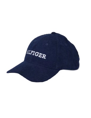 CASQUETTE EN VELOURS COTELE MARINE AM0AM11990  - TOMMY HILFIGER