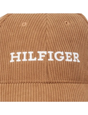 CASQUETTE EN VELOURS COTELE MARRON AM0AM11990  - TOMMY HILFIGER